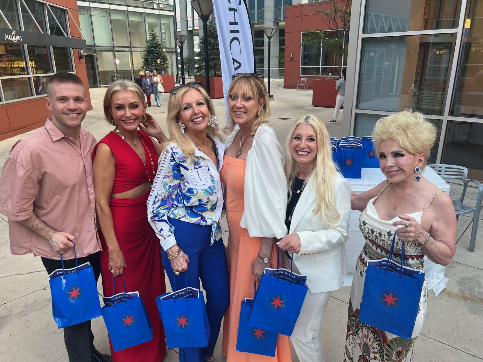 Supporters Adam Houston, Kristine Kinder, Lezley Hodes, Kathy Mondelli, Debi Catenacci and Sherrill Bodine. (Candace Jordan photo)